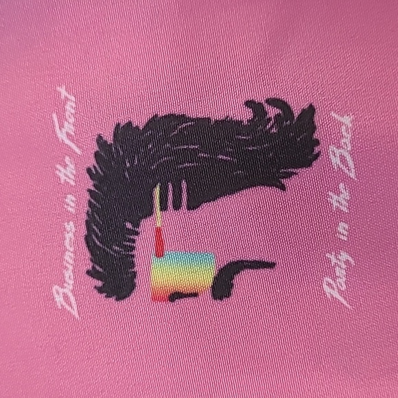 Cabana by Crown & Ivy Pink "Business in the Front, Party in the Back" size Small - Picture 4 of 7